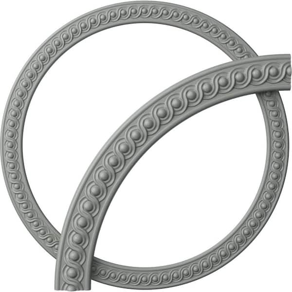 Ekena Millwork 40-1/4 in. Hillsborough Running Coin Ceiling Ring (1/4 of Complete Circle)