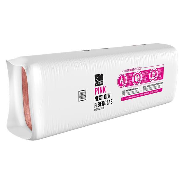 Owens Corning Eco Touch 23 in. W X 470 in. L 19 Kraft Faced Fiberglass –  Arborb