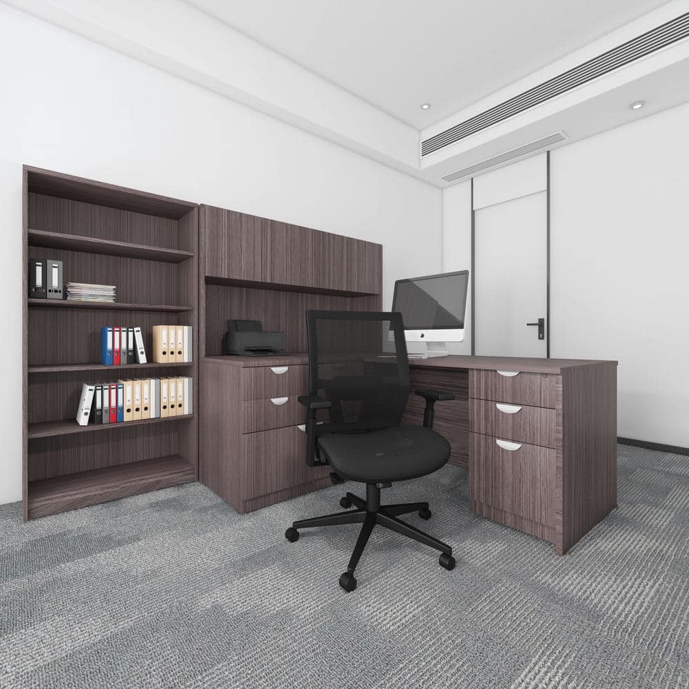Black High Back Mesh and Vinyl Adjustable Task Chair