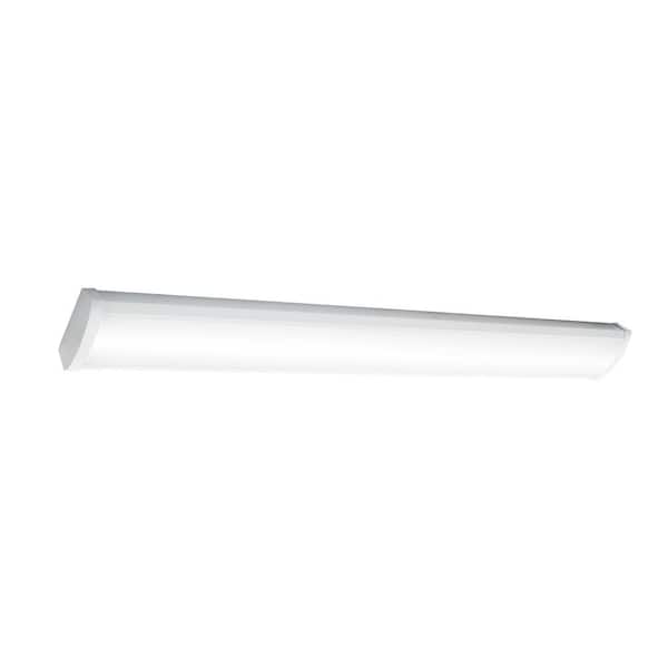 4 ft. Integrated LED Dimmable Wraparound Light fixture, CCT/Wattage/Lumens Selectable, 0-10-Volt dimming