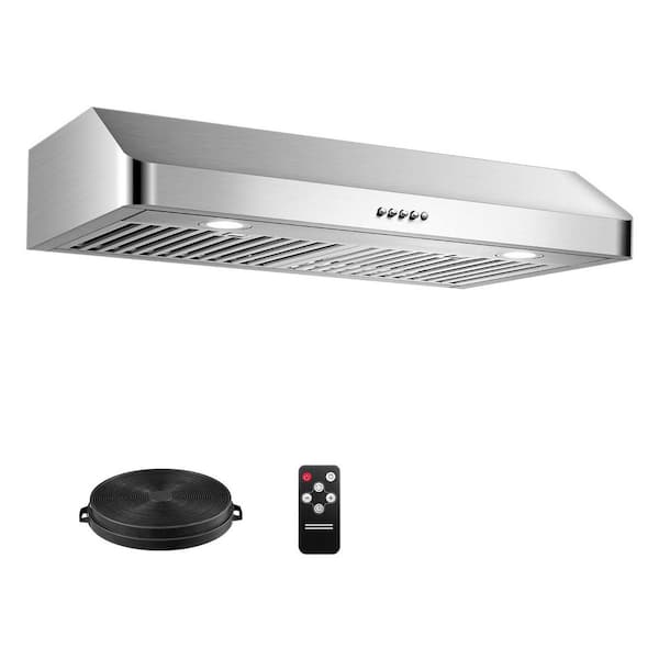 30 in. 700 CFM Ducted Under Cabinet Range Hood in Stainless Steel with 3-Way Venting Compatibility