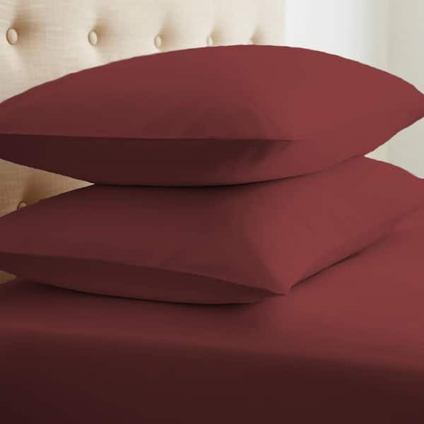 Becky Cameron Performance Burgundy King Pillowcases (Set of 2)