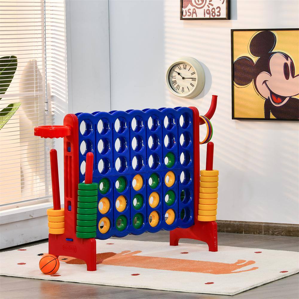 Giant Blue and Red Multi-Game Set for Kids
