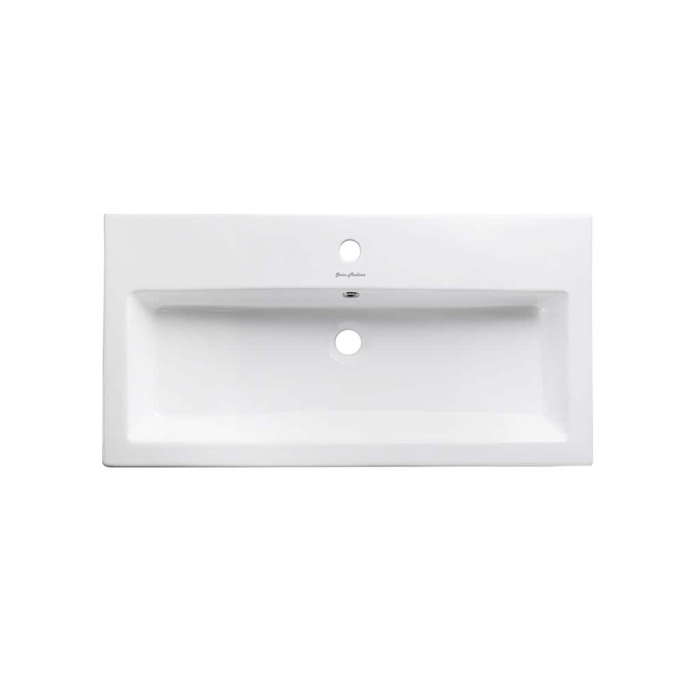 Pierre 32" Gold Metal Frame Open Shelf Single Bathroom Vanity