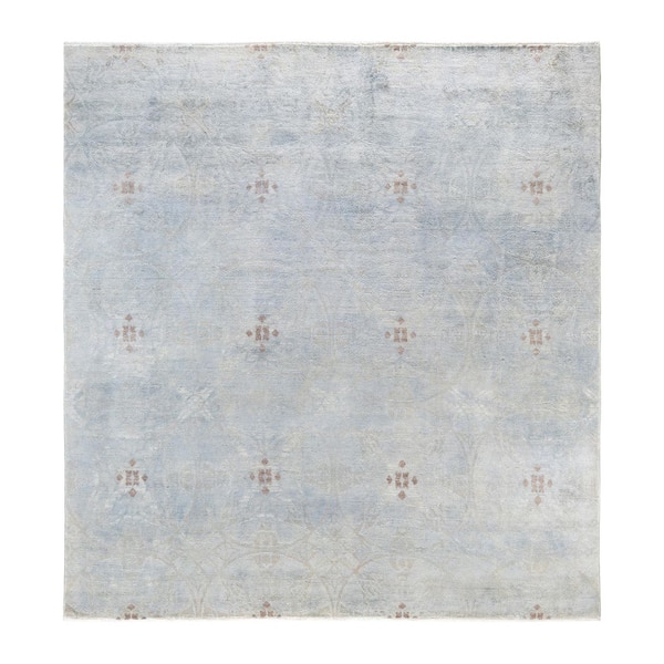 Overdyed Gray 6 ft. x 9 ft. Solid Wool Indoor Area Rug