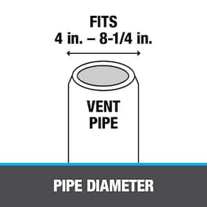 Master Flash 11 in. x 11 in. Vent Pipe Roof Flashing with 4 in. - 8-1/4 in. Adjustable Diameter