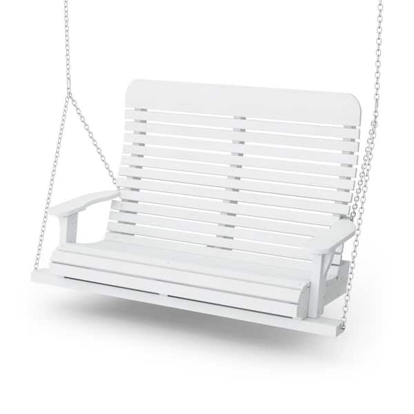 Wildridge Signature 2-Person White Plastic Porch Swing