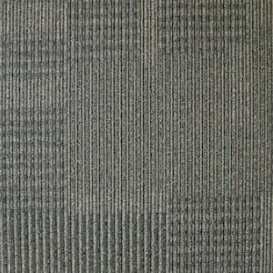 Park Avenue Graphite Loop 19.7 in. x 19.7 in. Carpet Tile (20 Piece/Case)