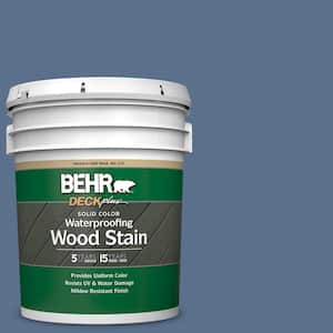 5 gal. #600F-6 Atlantic Blue Solid Color Waterproofing Exterior Wood Stain