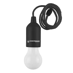 Portable Battery Powered LED Pull Cord Rope Light, Black