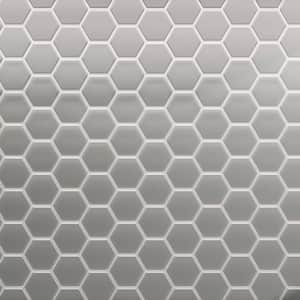 3 in. Beehive 10.25 in. x 11.75 in. Hexagon Marsh Matte Glass Mesh-Mounted Mosaic Tile (9.13 sq. ft./Case)