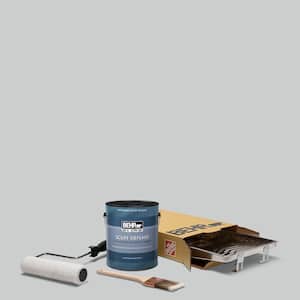 1 gal. #PPU26-16 Hush Extra Durable Satin Enamel Interior Paint and 5-Piece Wooster Set All-in-One Project Kit