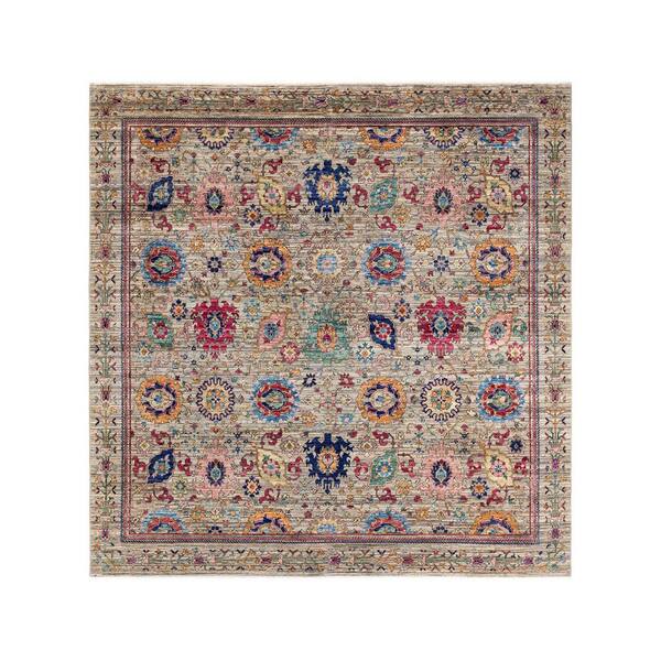 Hand Knotted Wool Area Rug Serapi Tribal Area Rug 5' 9 x 8' 11