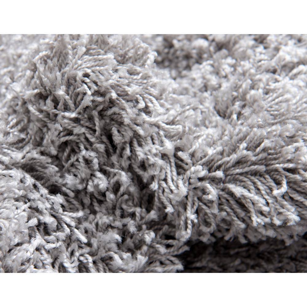 Cloud Gray Luxe Shag Rug 9' x 12' Rectangular Synthetic Easy Care