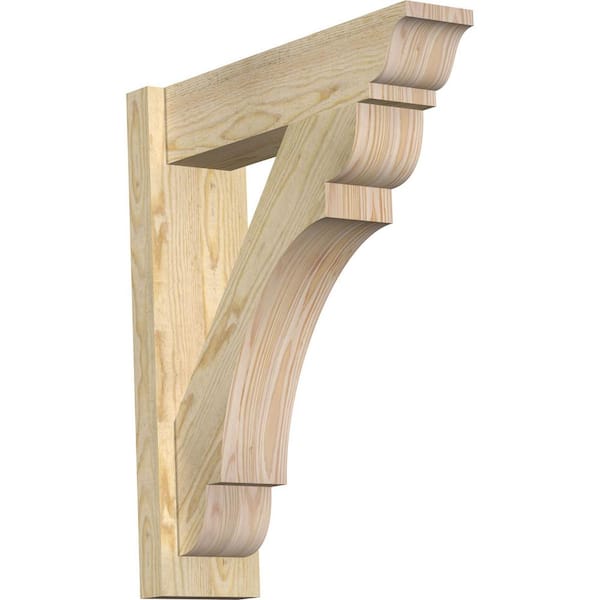 Ekena Millwork 6 in. x 26 in. x 22 in. Douglas Fir Olympic Traditional Rough Sawn Outlooker