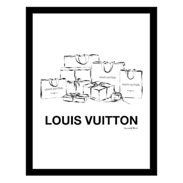 VENICE BEACH Collections High Fashion Glam Shopping Bags by Fairchild Paris 1-Piece Framed Graphic Print Abstract 18 in. x 14 in.