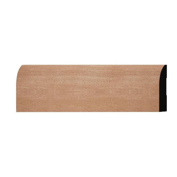 Ekena Millwork WM713 0.56 in. D x 3.25 in. W x 6 in. L Wood (Sapele) Baseboard Moulding Sample