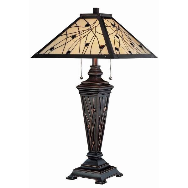 Illumine 29.25 in. Dark Bronze Table Lamp