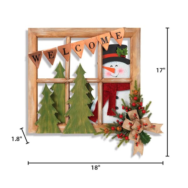 GERSON INTERNATIONAL 24 in. Christmas Greenery Cross with Red Berry Sprays  and Red Bow Yard Stake 2363760EC - The Home Depot