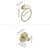 Brushed Gold 24-Inch Metal Bathroom Hardware Set