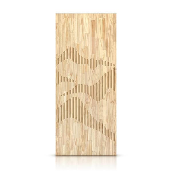 CALHOME 36 in. x 96 in. Hollow Core Natural Pine Wood Unfinished Interior Door Slab