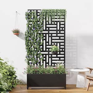 Wooakway 35 in. W x 72 in. H Black Wall Decal Outdoor/Indoor Metal