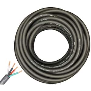 100 ft. 16/4 16-Gauge 4 Conductor 300-Volt Black SJOOW Cable Cord