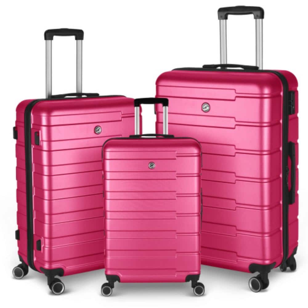 ABS+PC Luggage Travel Trolley Suitcase Butterfly Pattern Carry-on