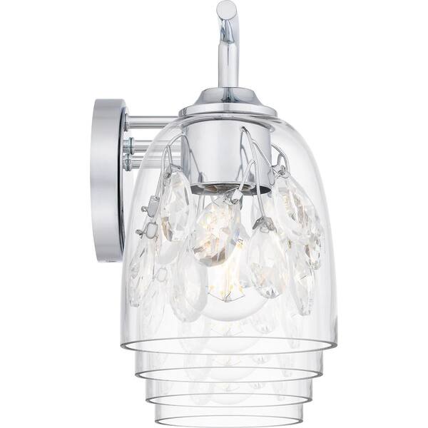 Quoizel Ansley 33.5 in. 4 Light Polished Chrome Vanity Light