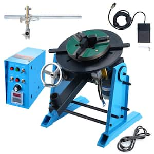 Rotary Welding Positioner 66 lbs./30KG, 0-90° Welding Positioning Turntable Table 1-12RPM 80W, Grinding, Volts