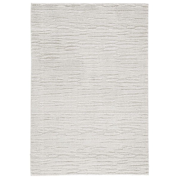Benjara Modern Gray 5 ft. x 7 ft. Polypropylene Area Rug