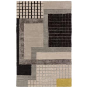 Bretton Gray 6 ft. x 9 ft. Abstract Area Rug