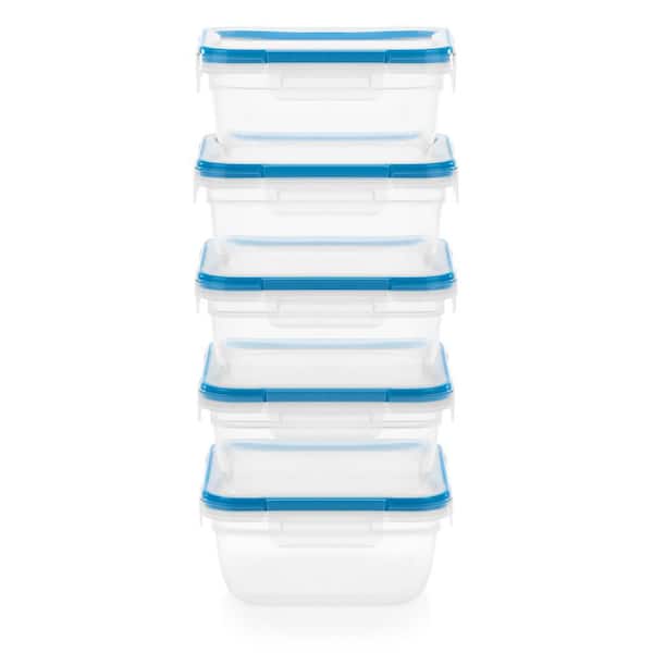 Core Kitchen Stackable Food Storage Containers with Lids - Blue Plaid, 10  pk - Shop Food Storage at H-E-B