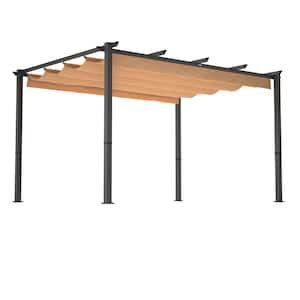 10 ft. x 13 ft. x 8 ft. Retractable Canopy with Water and UV Resistant Fabric