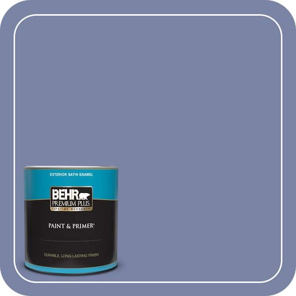 BEHR PREMIUM PLUS 1 qt. #620D-5 Romanesque Satin Enamel Exterior Paint & Primer