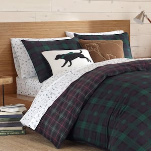 Woodland Tartan Green Plaid Duvet Cover Set