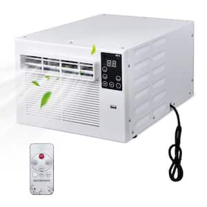 2,500 BTU Portable Air Conditioner Cools 45 sq.ft. with 47.24 in Mosquito Net, Dehumidifier and Remote in White