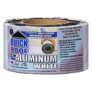 3 in. x 25 ft. Quick Roof Pro Aluminum Surface Tape White