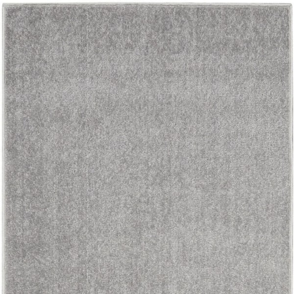 6' Gray Indoor Outdoor Runner Rug