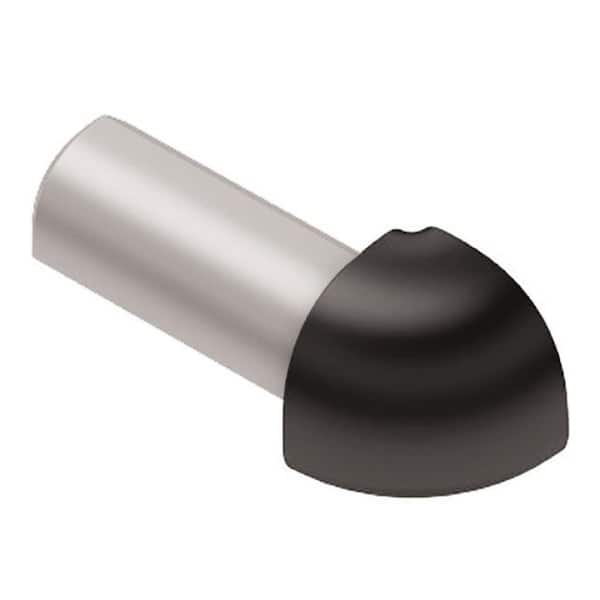 Schluter Rondec 90-Degree Black Aluminum 1/4 in. x 1 in. Metal Outside Corner