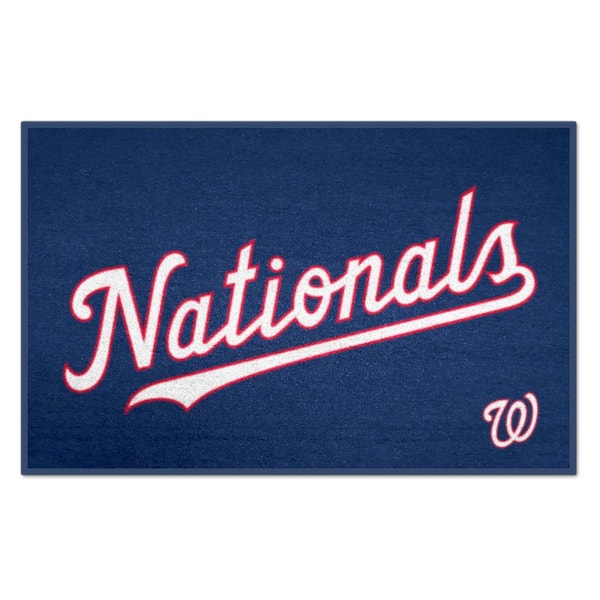 FANMATS Washington Nationals Navy 1.5 ft. x 2.5 ft. Starter Area Rug