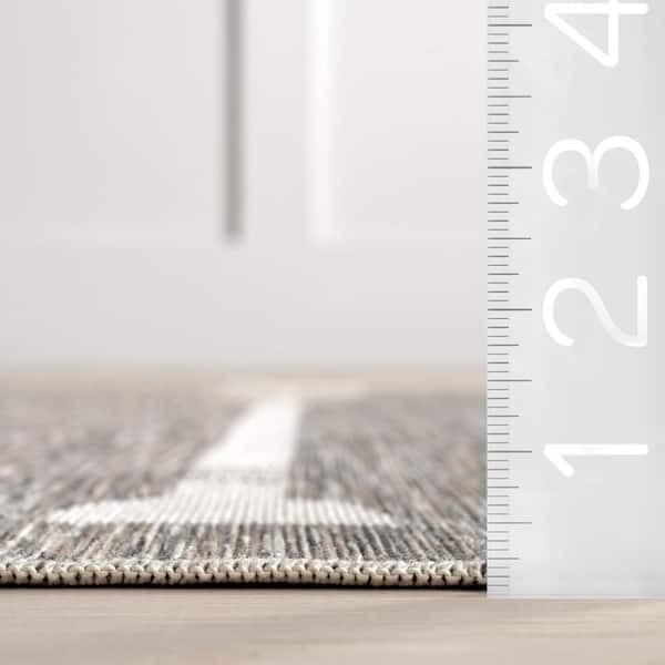 Emmie Graphic Indoor/Outdoor Beige 9 ft. x 12 ft. Area Rug