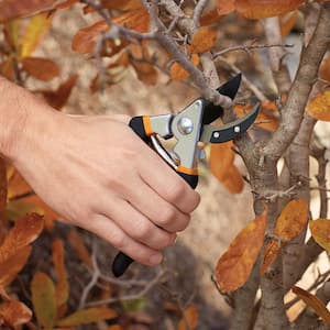 5/8 in. Cut Capacity Steel Blade with Non-Slip Grip Bypass Hand Pruning Shears