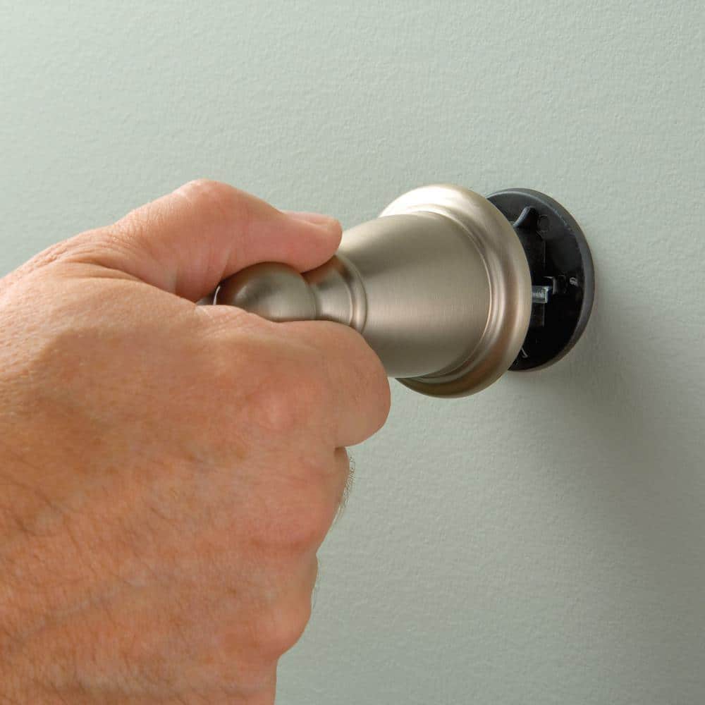 Brushed Nickel 18" Wall Mounted Single Towel Bar