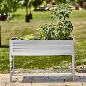 Stand Up Steel Raised Garden Planter with Liner