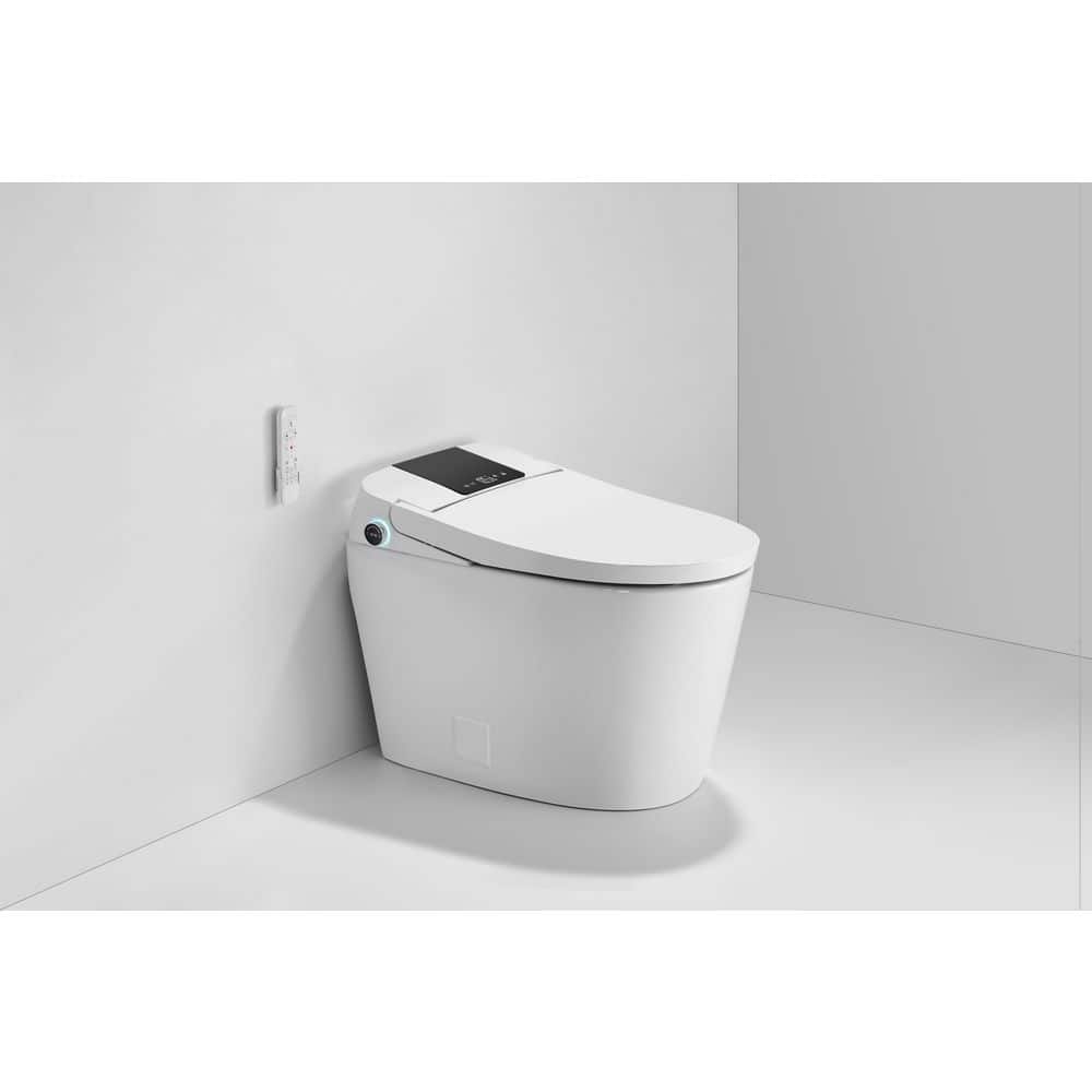 FORCLOVER Elongated Smart Bidet Toilet with Built-in Water Tank