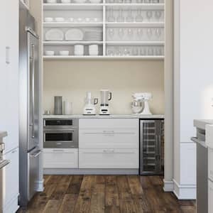 Cambridge White Shaker Assembled Base Kitchen Cabinet with 3-Soft Close Drawers (36 in. W x 24.5 in. D x 34.5 in. H)