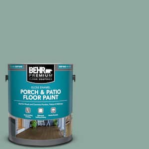 1 gal. #S430-4 Green Meets Blue Gloss Enamel Interior/Exterior Porch and Patio Floor Paint