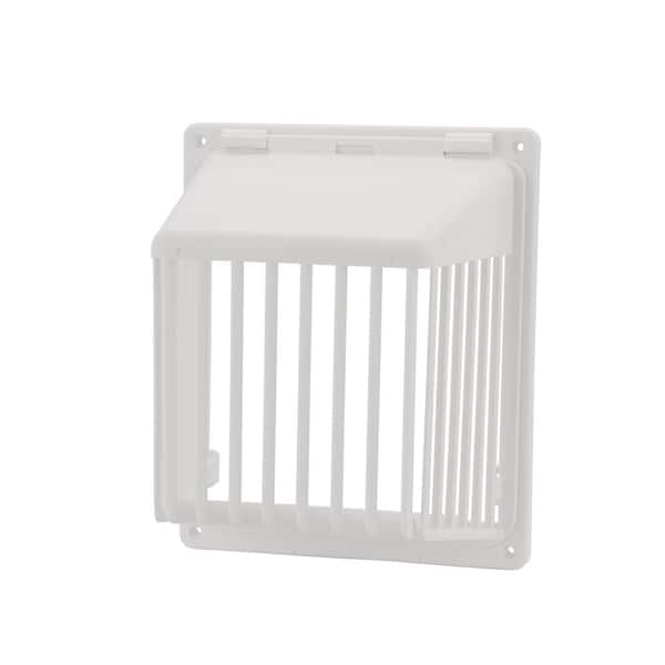 16.9 in. White Code Compliant Plastic Dryer Exhaust VentGuard (6-Piece) Pro Pak