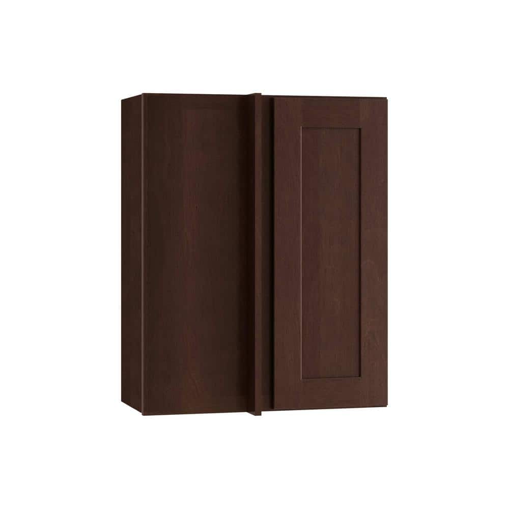 Newport 24 in. W x 12 in. D x 42 in. H Assembled Plywood Blind Wall Kitchen Cabinet in Manganite with Soft Close LH price history on PriceWatchPro